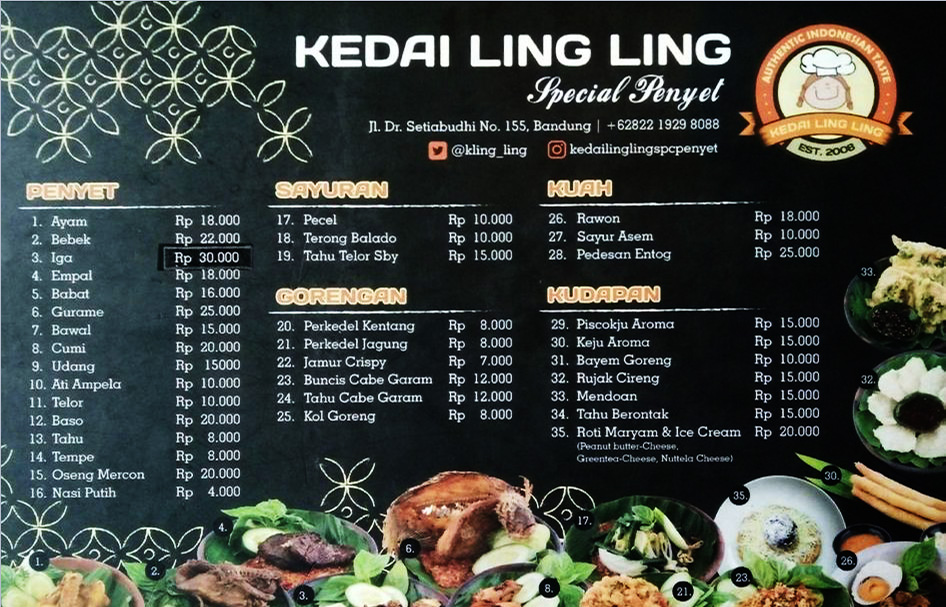 Kedai Ling Ling Bandung