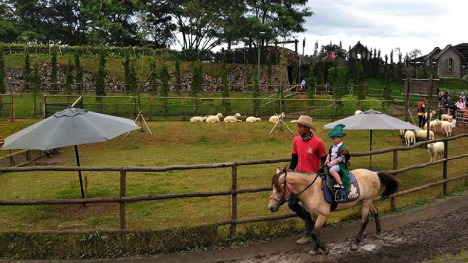 Rasakan Sensasi Berkuda Ala Koboi di Wisata Bandung De'Ranch