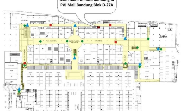 Peta Paris Van Java Mall Bandung
